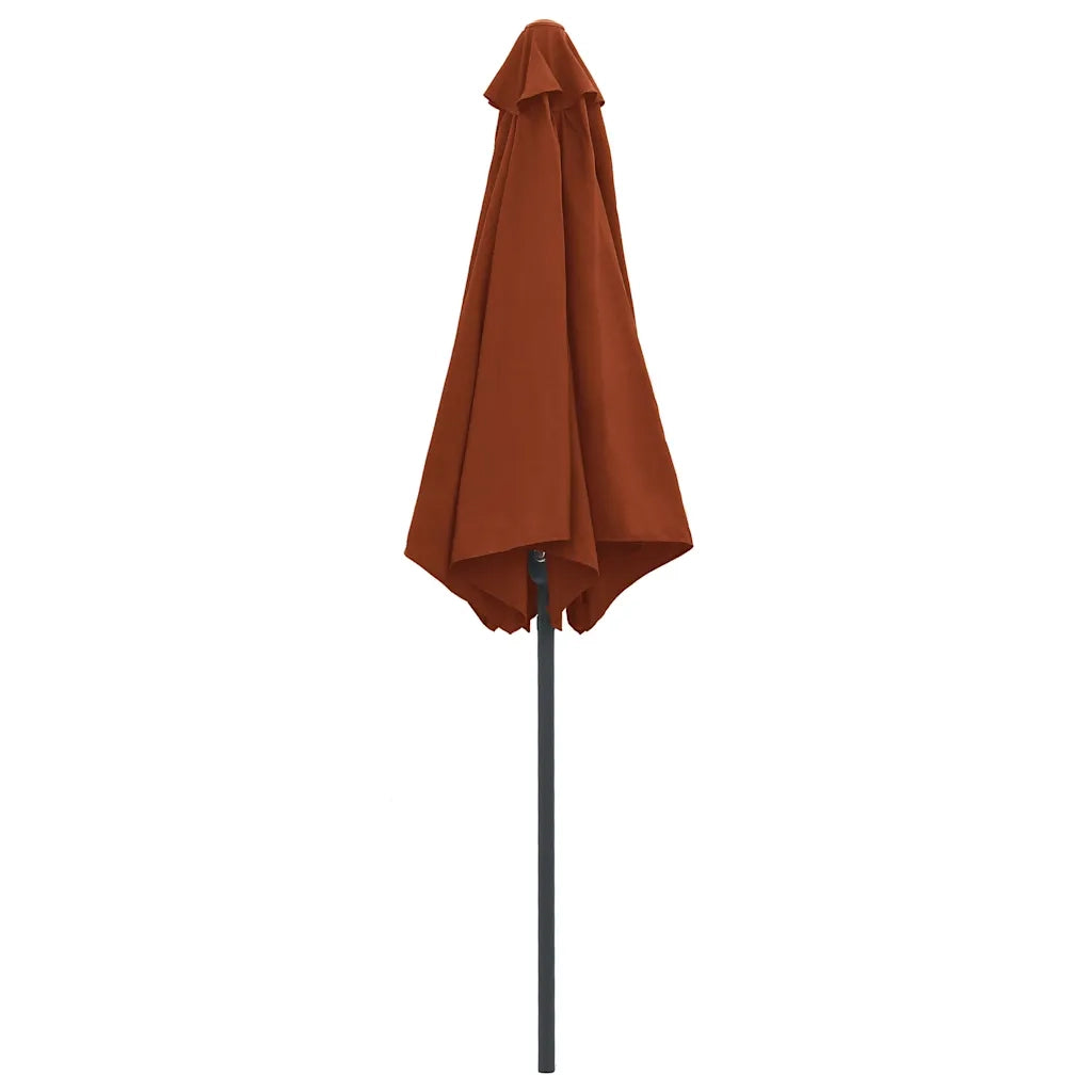 Ombrellone da Giardino Palo in Alluminio 270x246 cm Terracotta 47349