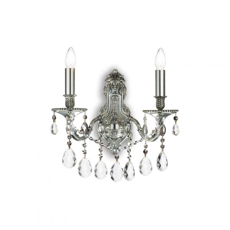 Lampada Da Parete Gioconda Ap2 Argento Ideal-Lux