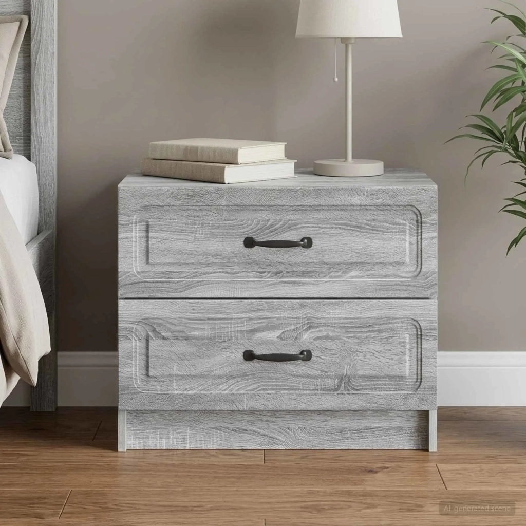 Armadio da Notte Grigio Sonoma 62 x 34,5 x 44,5 cm 895701