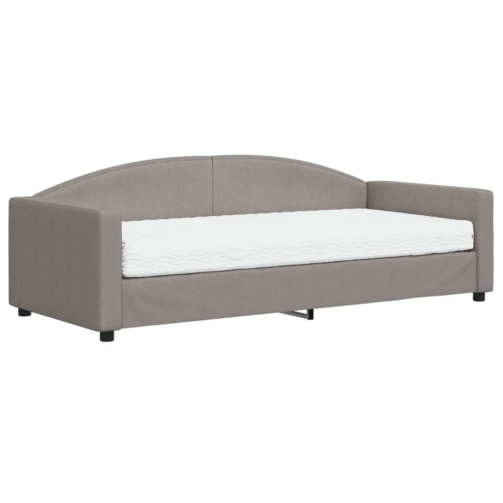 Divano letto | Sof¨¤ letto | Letto singolo con Materasso Tortora 90x200 cm in Tessuto