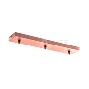 GSOB43- ROSONE 3 FORI RETTANGOLARE RAME IN METALLO PIU' ACCESSORI INCLUSI 47CM