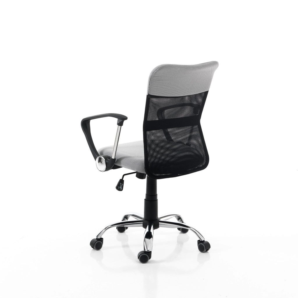 Poltrona da ufficio in tessuto grigia cm H.90/100 x L.58 x P.57