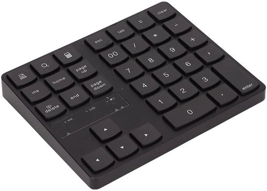 Tastiera numerica wireless - Progettata ergonomicamente - Compatta e silenziosa - Tastiera da gioco - Ideale per laptop e desktop - 35 tasti