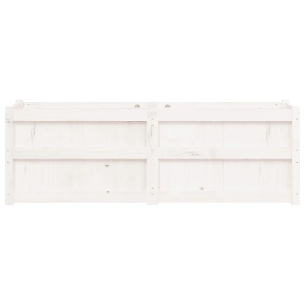 Fioriera rialzata per piante e fiori terrazza giardino 150 x 50 x 50 cm legno massello di pino bianco 02_0037444