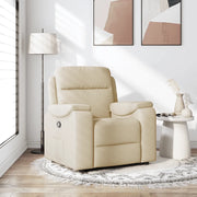 Divano Sedia-Poltrona Reclinabile in Tessuto Crema 663835