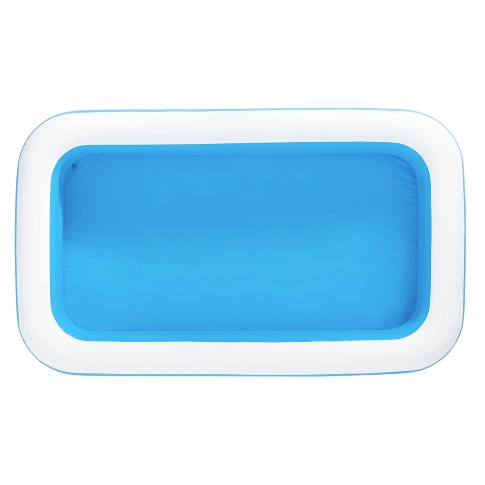 Trade Shop - Piscina Gonfiabile Familiare 305 X 183 X 46 Cm Rettangolare 2 Anelli Giardino 54150 -