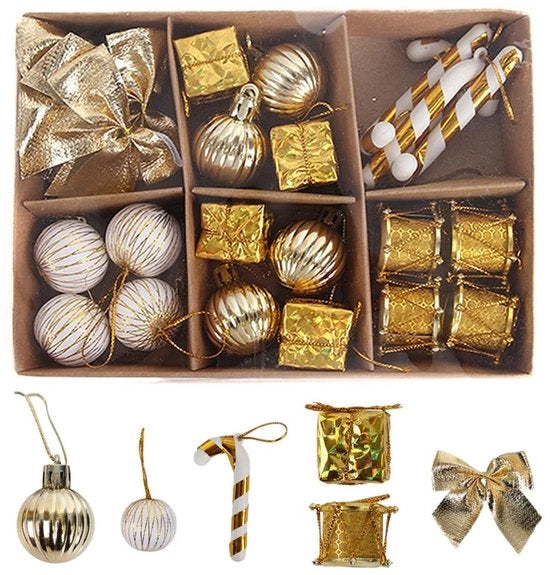 Set di 24 Mini-Balloncini Decorativi per Albero di Natale
