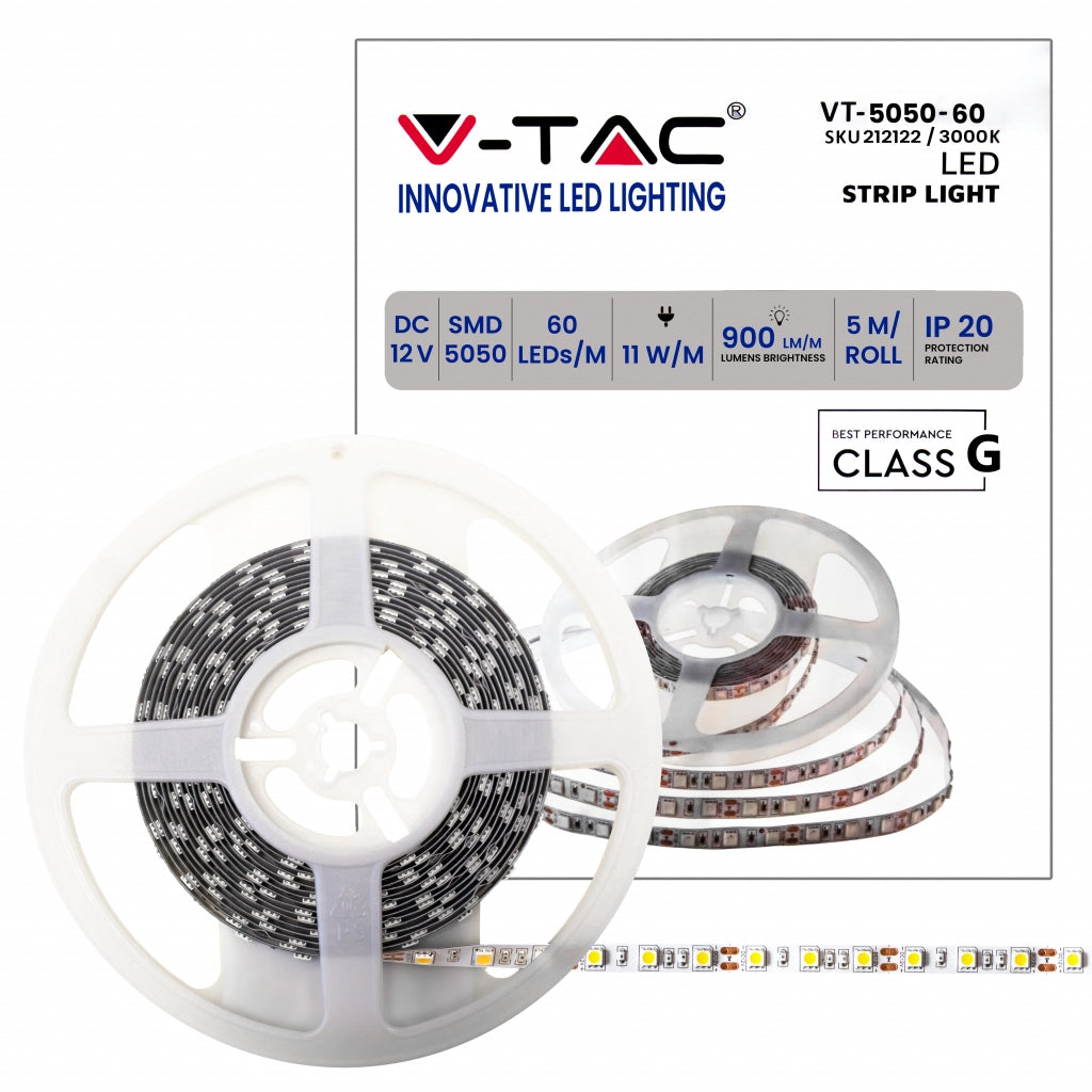Strip LED SMD5050 - 60 LED 3000K IP20