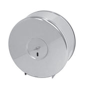 Dispenser rotolone carta igienica in inox lucido