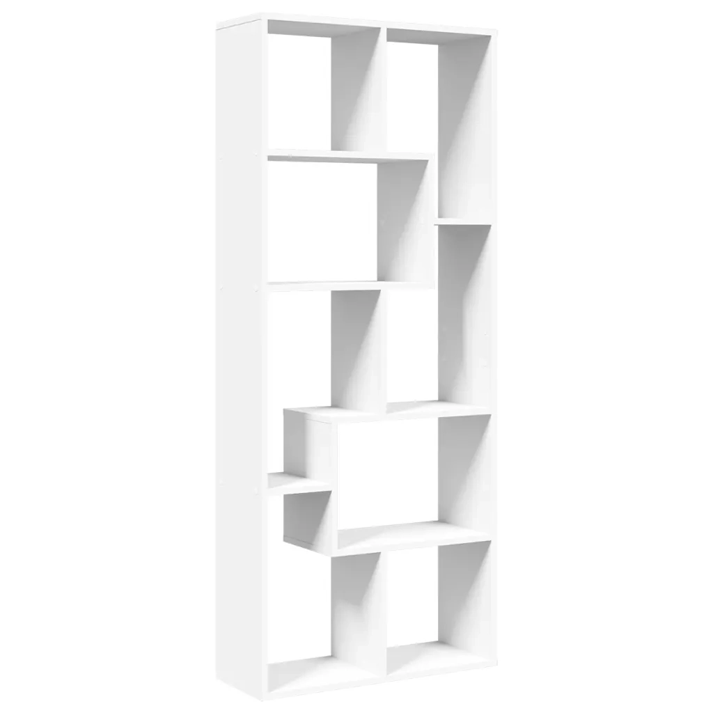 Libreria Divisorio Bianca 67x25x161,5 cm in Truciolato 858075