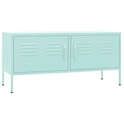 Mobile TV multimediale scaffale TV mobile TV sala da pranzo soggiorno camera da letto verde menta 105 x 35 x 50 cm acciaio verde 02_0027689