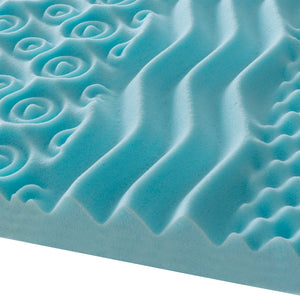 Topper Piazza e Mezza 140x200 in memory foam 5 cm con rivestimento in aloe vera sfoderabile - 9 Zone di Comfort