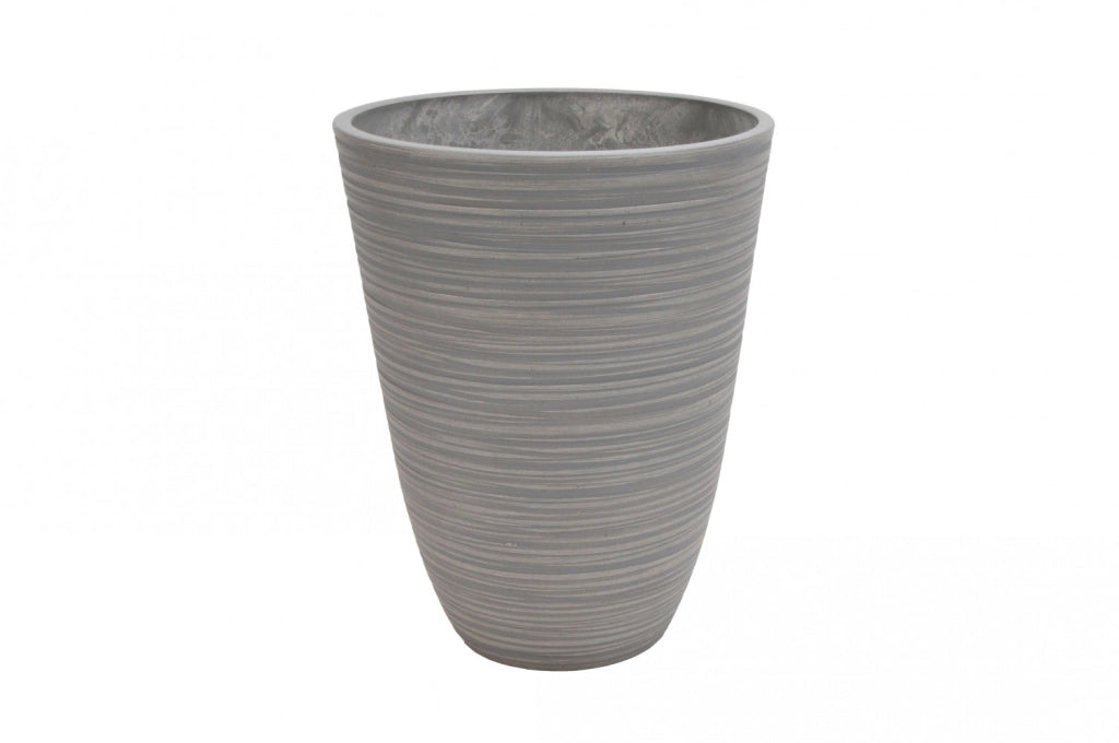 Vaso Piccolo Anemone Ø25,5x32,5 cm in Fibra sintetica Antracite