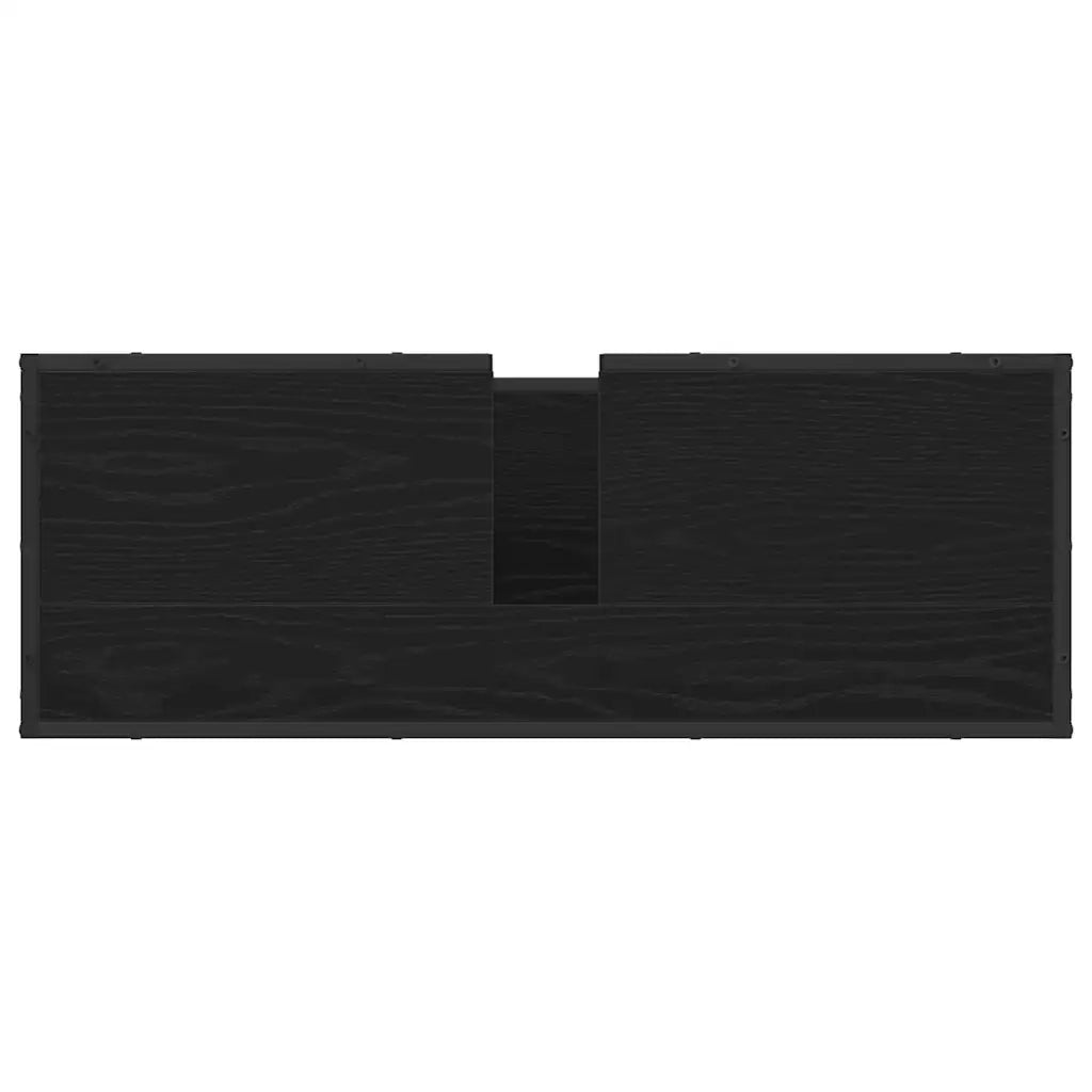 Mobile da Bagno Rovere Nero 90 x 33 x 60 cm Legno multistrato