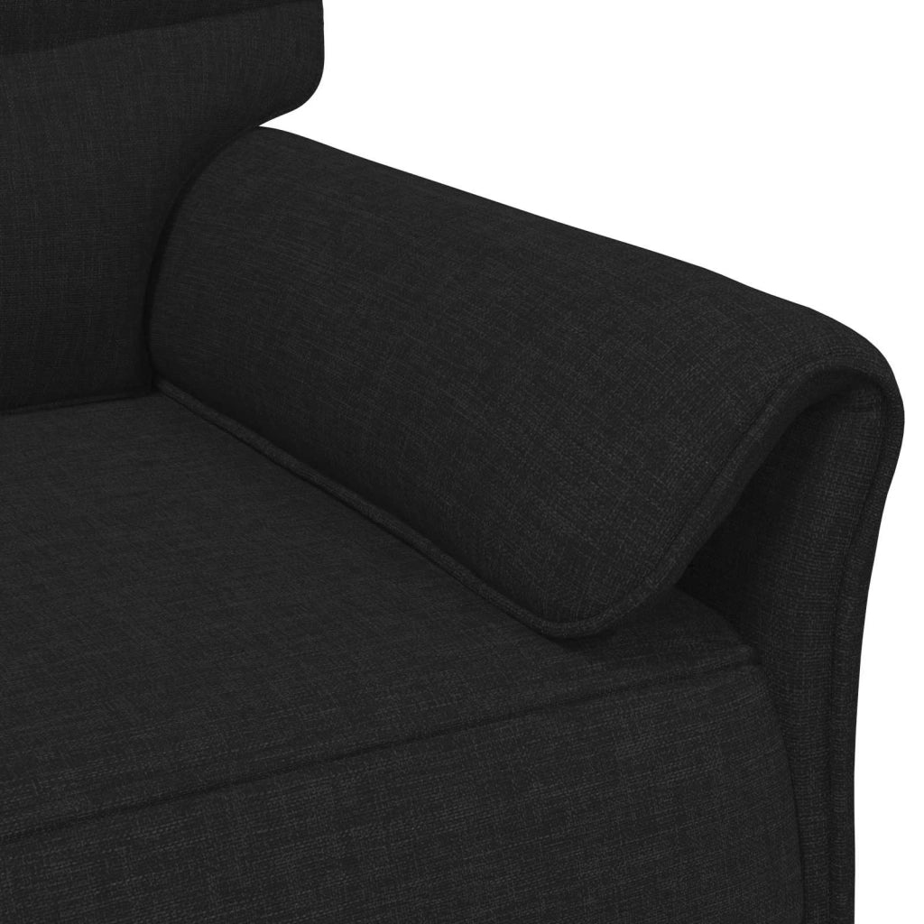 Set di divani 2 pz Nero Tessuto 3424859