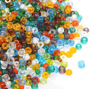 Set di Pony di Perle Translucide - 6500 Pezzi in 17 Colori, 2 mm per Gioielleria e Artigianato