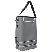 Carrello della spesa  con ruote e manico regolabile Grigio 40 L