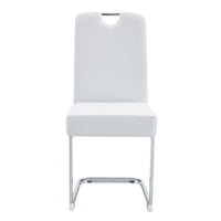 Due sedie da pranzo imbottite - Xylo - Bianco - Confort e design ergonomico