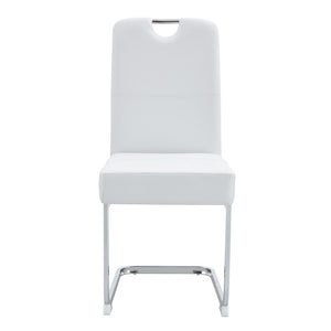Due sedie da pranzo imbottite - Xylo - Bianco - Confort e design ergonomico