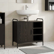 Mobile da Bagno Rovere Nero 65,5 x 34 x 61 cm 8014070