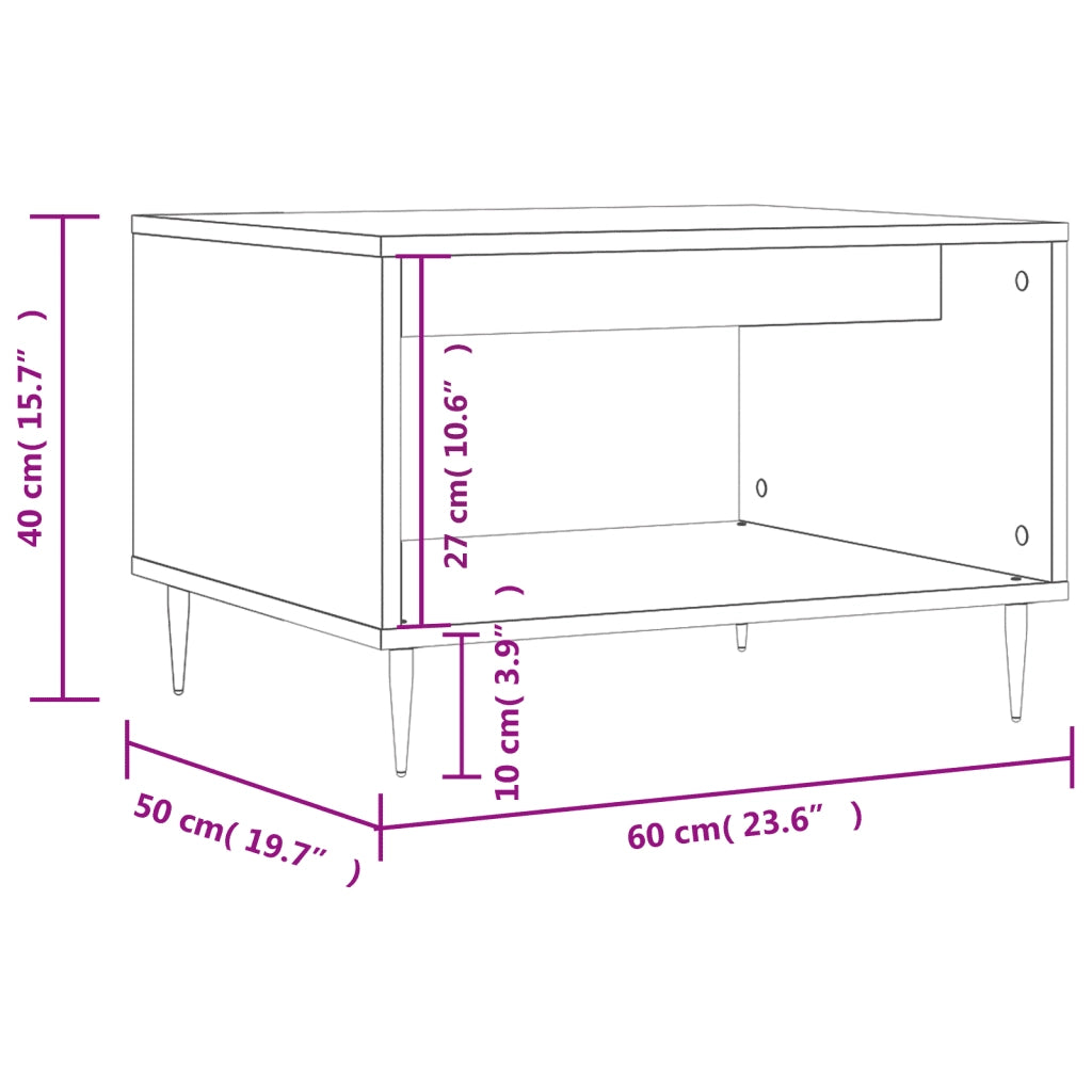 Tavolino da salotto | Tavolino da caff¨¨ | Tavolino da Soggiorno Grigio Sonoma 60x50x40 cm Legno Multistrato