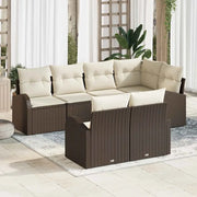 Set Divano da Giardino Marrone polyrattan 3346078