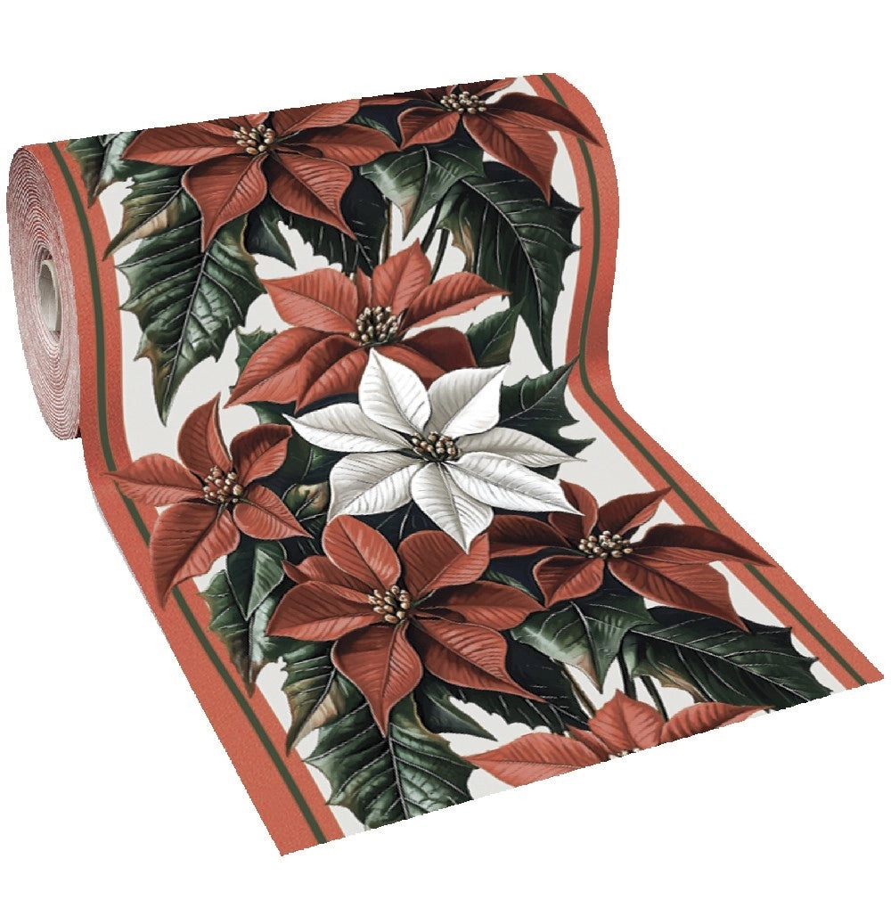 Passatoia Natalizia Tappeto Corsia Ingresso Natale Marciapiede Interno Esterno 100x400 Cm (D)