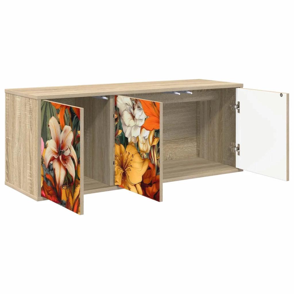 Mobile TV da Parete GENNEP 102 x 33 x 40 cm Rovere Sonoma 8007161