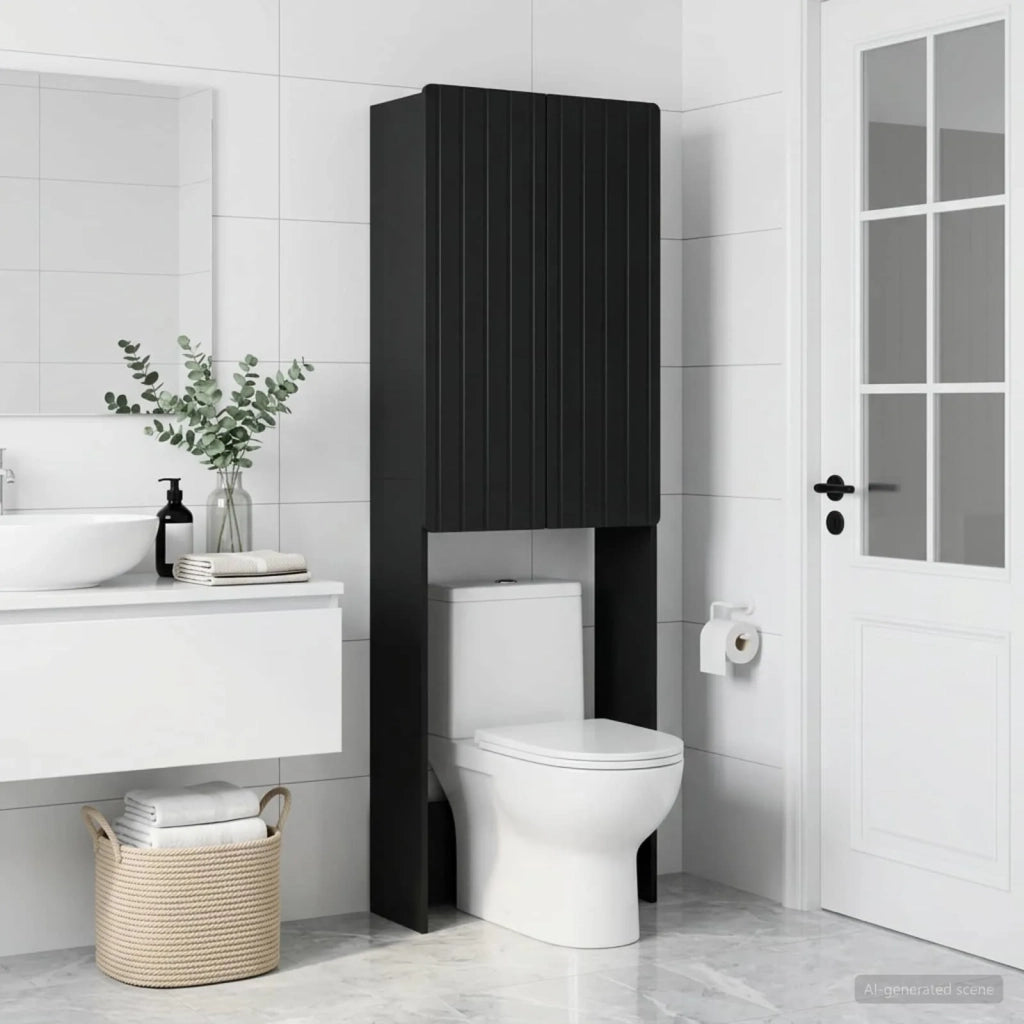 Mobile Bagno ZWOLLE Nero 66 x 25,5 x 190 cm 896476