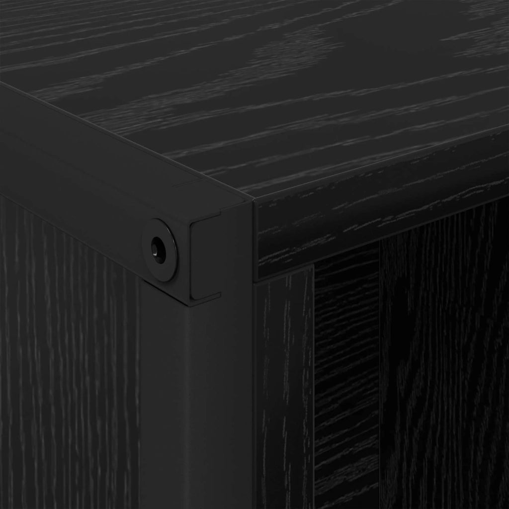 Armadio per Libri 2 pcs Rovere Nero 99,5 x 30 x 108 cm 3403022