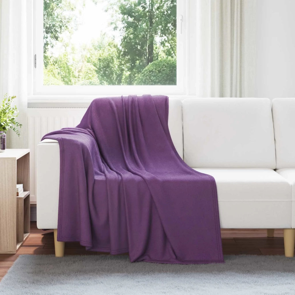 Coperte da Pile 6 pcs Viola 170 x 130 cm Panno 42017077
