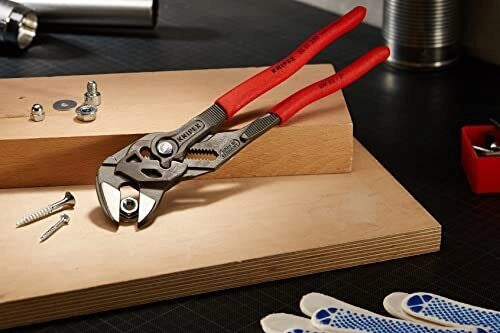 Knipex 86 01 250 Pinza e Chiave in un Unico Utensile 250 mm apertura max 52 mm acciaio cromo vanadio manici antiscivolo