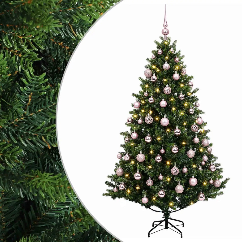 Albero di Natale Artificiale con Palline 240 cm 300 LED 3466683