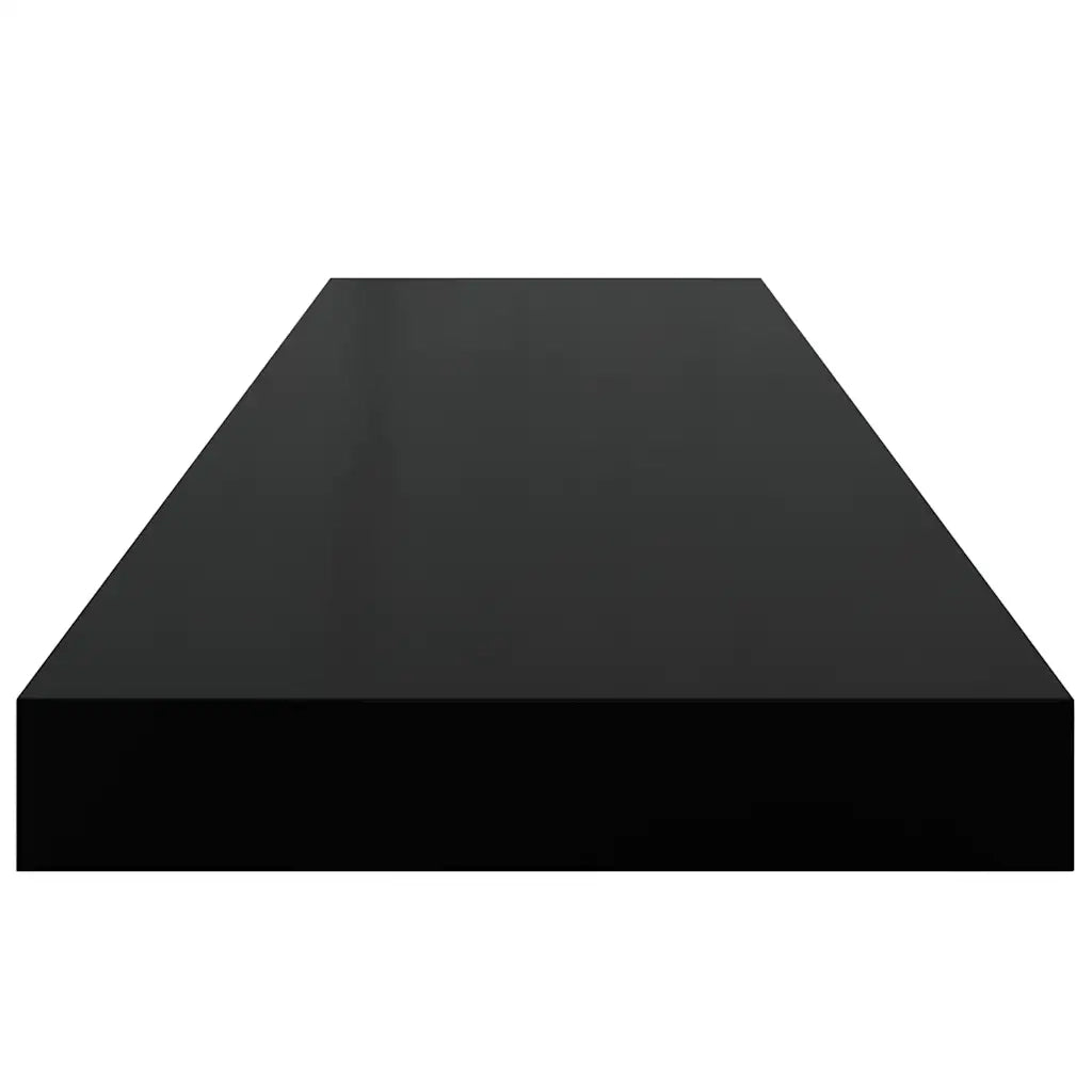2 pz Scaffali a Parete | Ripiano a parete | Mensole a Parete Neri 90x23,5x3,8 cm in MDF