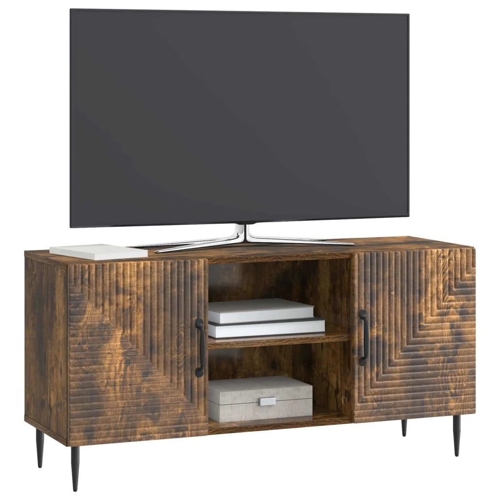 Mobile TV-Credenza per TV Rovere Fumo 102 x 34,5 x 50 cm Legno ingegnerizzato 797497
