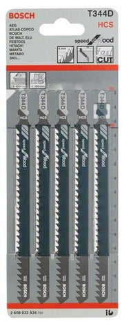 2608633A34 - Set 5 lame per seghetto alternativo T 344 D Speed for Wood