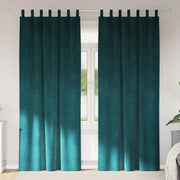Tende oscuranti 2 pcs Verde Scuro 140 x 225 cm Velluto 4107220