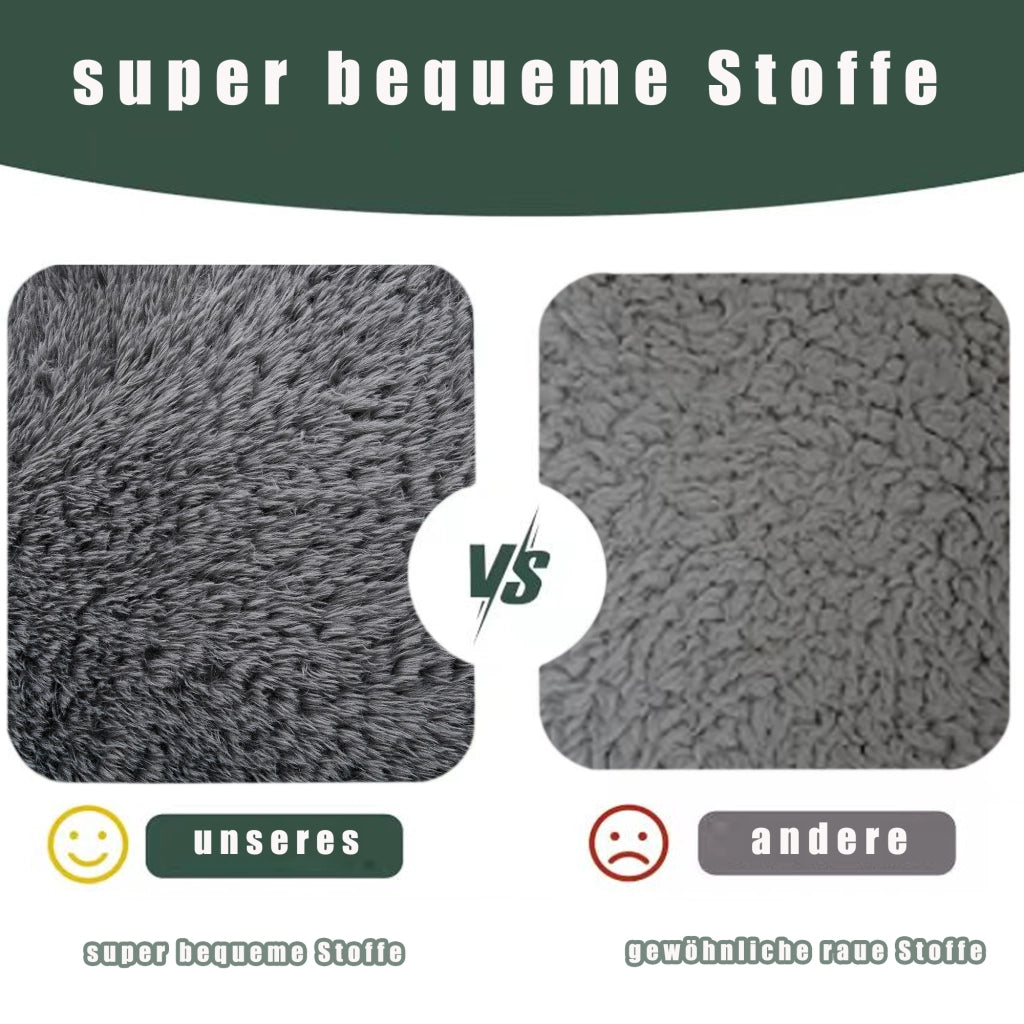 Divano convertibile con schienale regolabile a 5 posizioni e cuscino in pelliccia sintetica grigio scuro