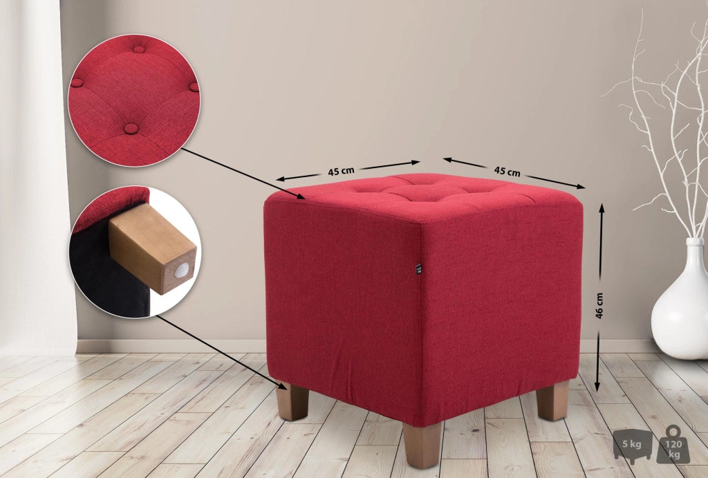 Pouf divano PHARAO rosso