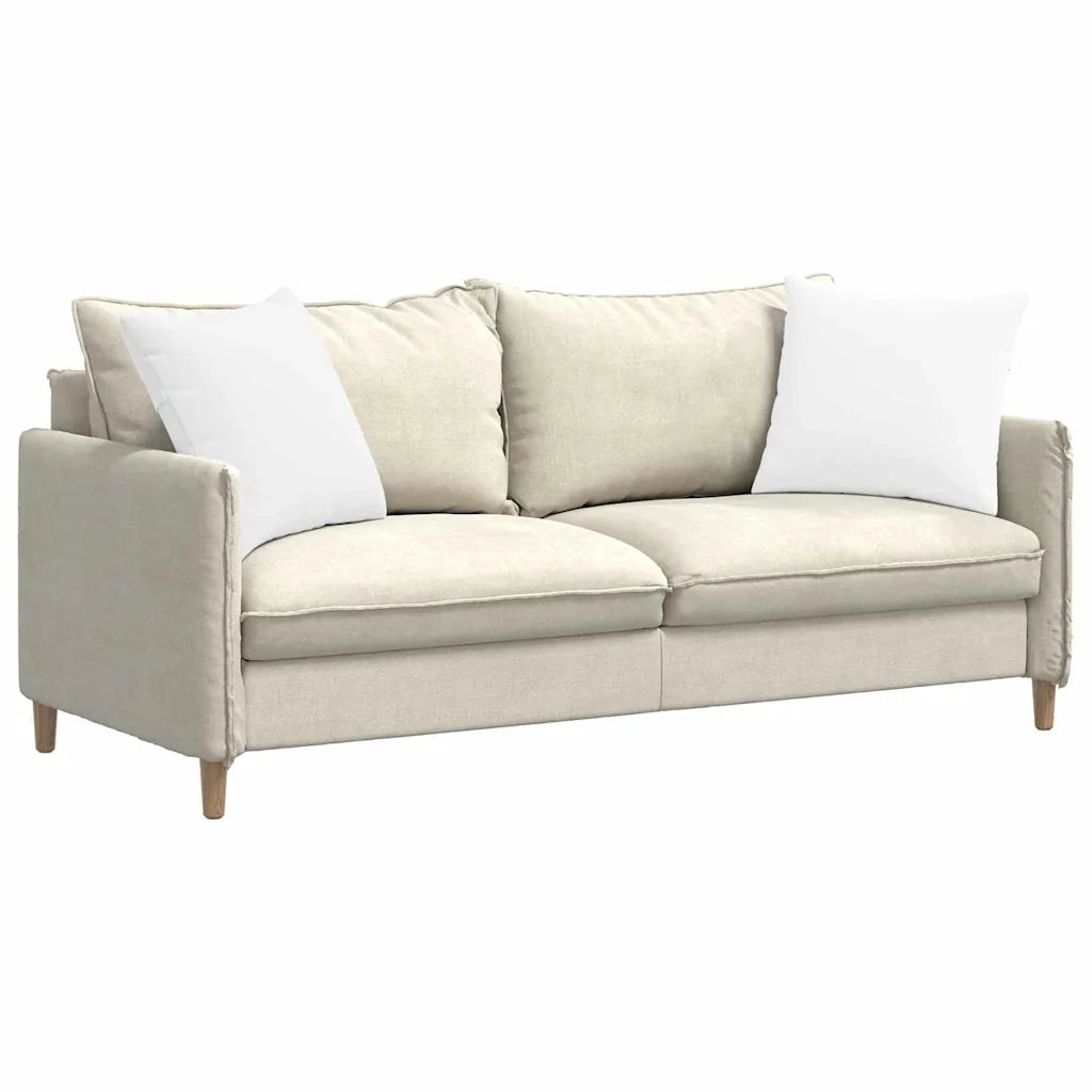 Cuscini da Divano 2 pcs Bianco 50 x 50 cm Tessuto