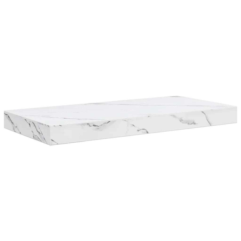 Scaffale da parete 2 pcs Marmo Bianco 50 x 23,5 x 4 cm 42019966