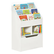 Libreria con cassetti e ripiani ¨C zephmum ¨C Bianco 80x30x180