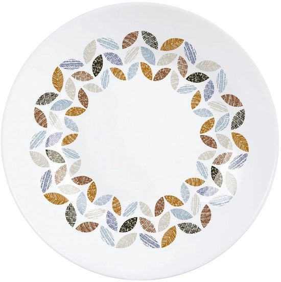 Piatti per zuppa Florescence - 20 cm - 6 pezzi - Realizzati in vetro opalescente - Resistente a magnetron e lavastoviglie - Duraturo e longevo, Bianco