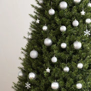 Set Palline di Natale 111 pz-Decorazioni natalizie Argento in Polistirene