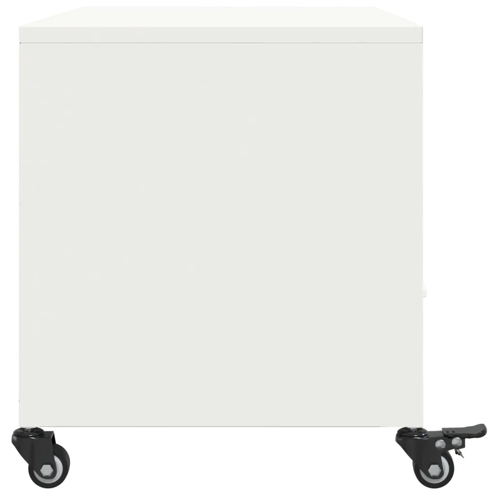 Mobile TV Bianco 68x39x43,5 cm in Acciaio 846703