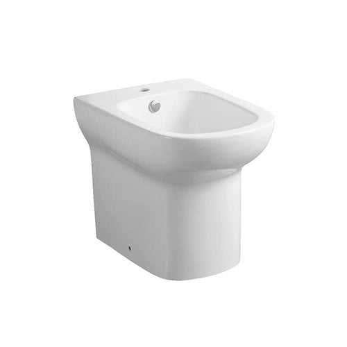 Sanitari filomuro serie AMBROSIA: vaso, bidet, copriwater soft-close - Bianco Lucido