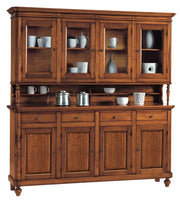 Cristalliera 4 ante napoletana legno massello finitura elite 196 p.43 h.205 - Mobili 2G