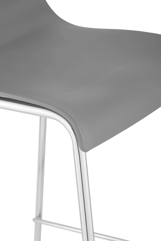 Sgabello da bar Hoover struttura cromata a 4 piedi 4