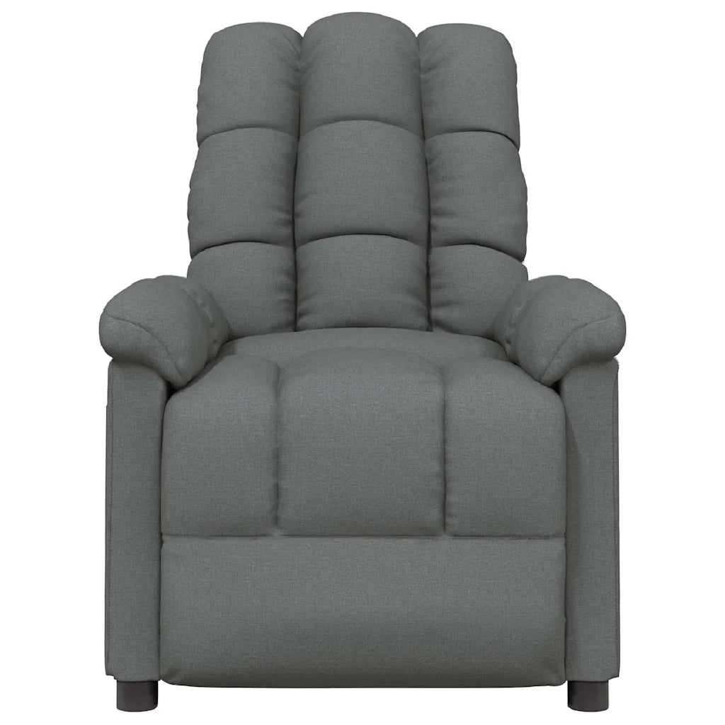 Divano Sedia-Poltrona Massaggiante Grigio Scuro in Tessuto 968087