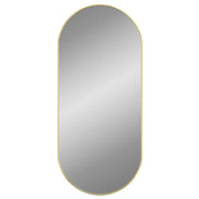 Specchio da Parete | Specchio decorativo Dorato 100x45 cm Ovale